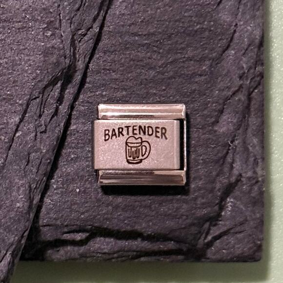 Bartender Italian Charm Bracelet Link - Picture 1 of 1